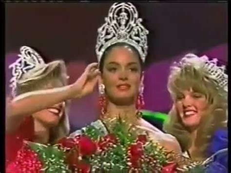 Miss Universe 1991 Interview top 3 .